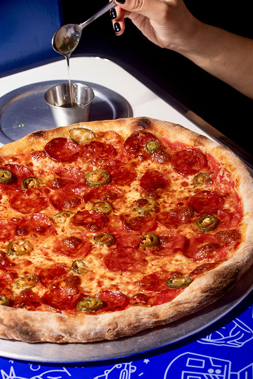 Pepperoni and Chilli Pizza
