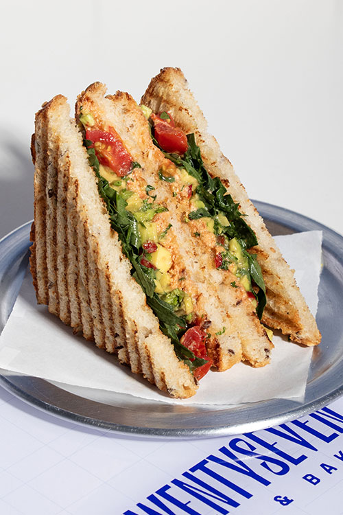Avocado and Tomato Sandwich